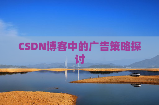 CSDN博客中的广告策略探讨